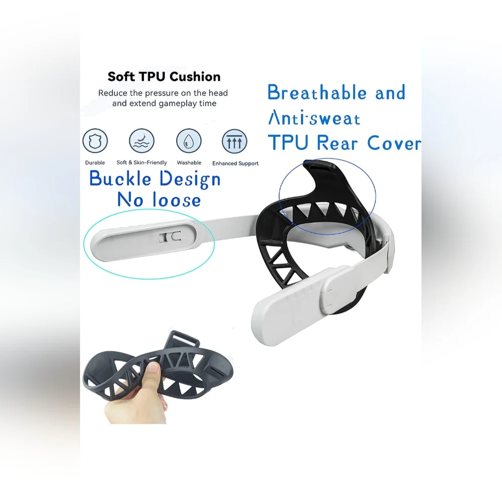 NIUVR Optimized Headset Strap Compatible with Quest 2 Headset